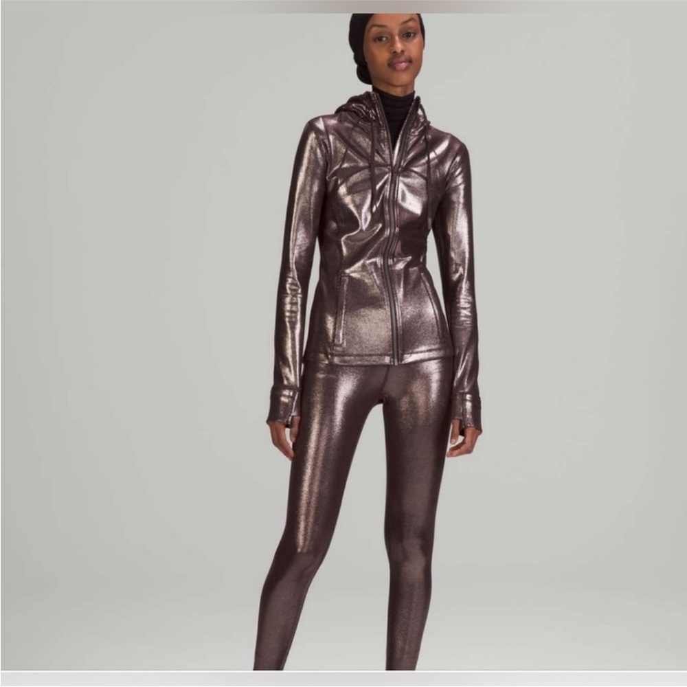 Rare lululemon athletica Metallic Brown Nulu Jacket